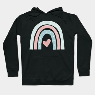 2-colours water colour rainbow Hoodie